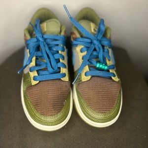 SB Dunk Low leather trainers